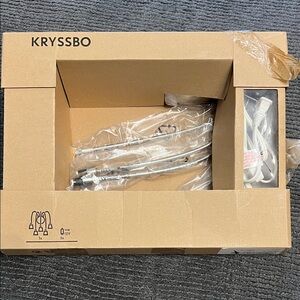 2- IKEA KRYSSBO Modern Silver sconce Light Fixture
